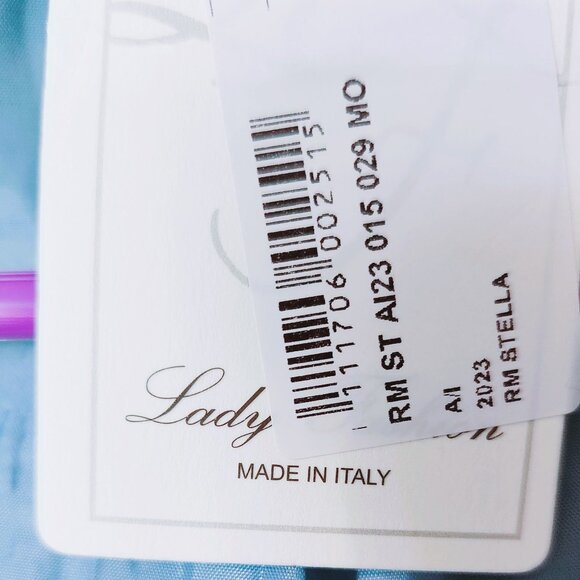 🍂 NEW Collection ITALY Italian Open Blazer Jacket Blue Black White Gold Blue M - Picture 9 of 14